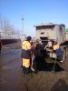 Службы благоустройства Волжского района продолжают работы по ямочному ремонту