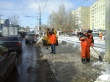 В Кировском районе ведутся работы по уборке снега и наледи