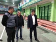 Председатель комитета по физической культуре и спорту Николай Кузнецов проверил ход работ по замене покрытия легкоатлетического манежа во Дворце спорта