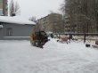В выходные в Октябрьском районе вывезли порядка 1500 кубометров снега и наледи