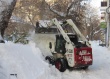 Сегодня на территории Октябрьского района прошли работы по уборке снега