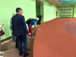 Во Дворце спорта продолжается ремонт легкоатлетического манежа