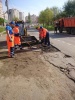 В Волжском районе проводятся работы по ямочному ремонту