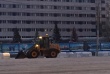 Уборка территории Ленинского района от снега идет полным ходом