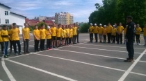 Школьники Заводского района играли в «Зарницу»