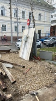 Во Фрунзенском районе проведен демонтаж стационарного торгового объекта