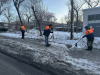 В течение ночи коммунальные службы города проводили работы по благоустройству