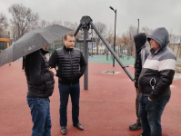 В Заводском районе прошло выездное обследование сквера по ул. Прессовая В Заводском районе прошло выездное обследование сквера по ул. Прессовая