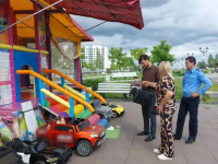 Продолжается контроль за размещением сезонных аттракционов