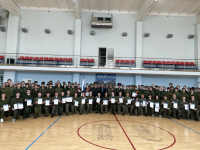 Торжественное мероприятие, посвященное окончанию краткосрочных сборов с допризывной молодежью Торжественное мероприятие, посвященное окончанию краткосрочных сборов с допризывной молодежью