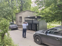 Осмотр контейнерных площадок в Октябрьском районе