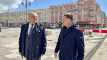 Игорь Молчанов оценил, как идут весенние работы по благоустройству на проспекте Столыпина и площади Кирова