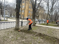 В районах города ведутся работы по содержанию зеленых зон
