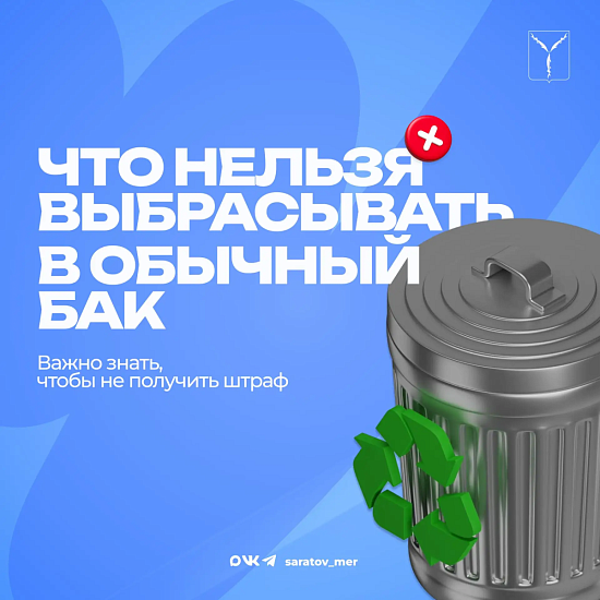  Не всё можно выбрасывать в обычный бак!